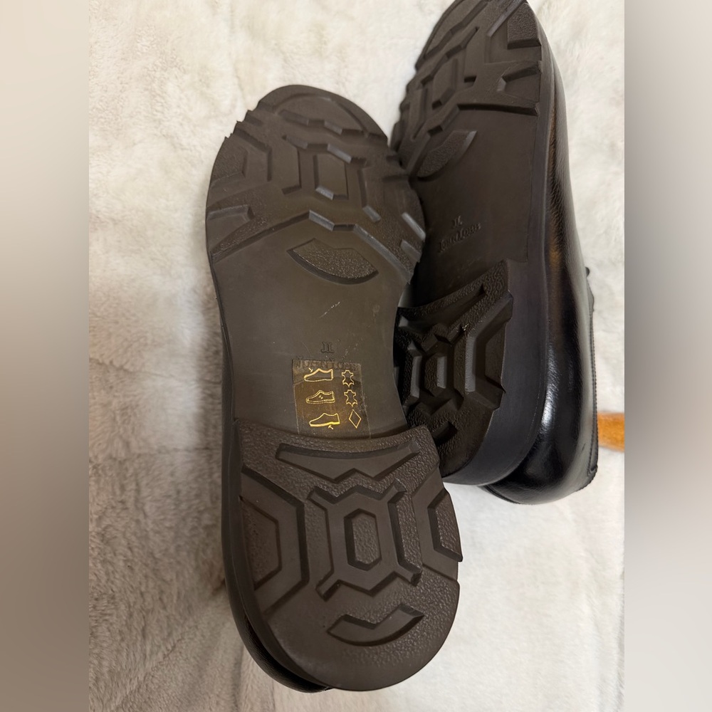 Like NEW! $1,820 John Lobb Barros Black Grained Leather Derby Oxfords 12 - Picture 5 of 11